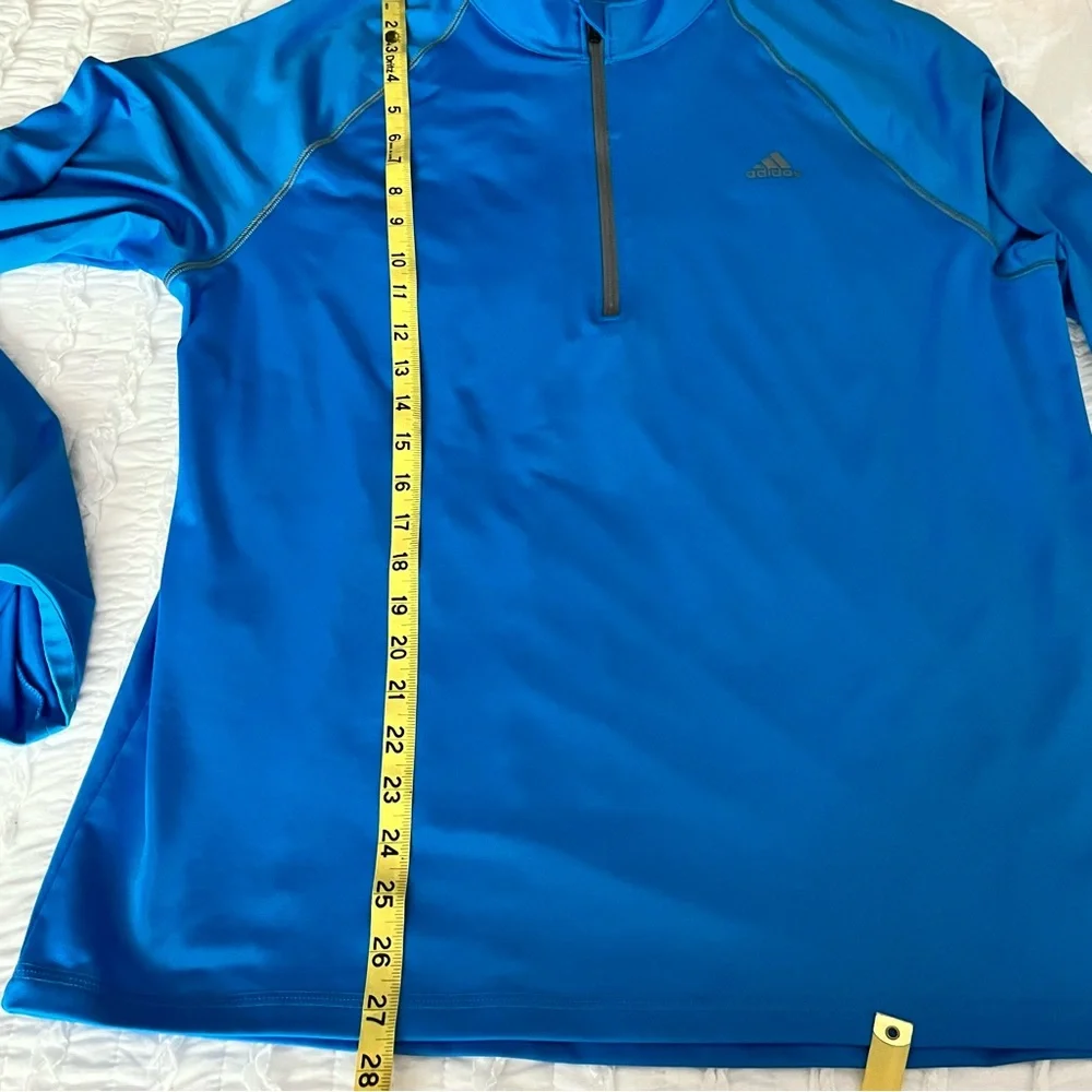 Adidas Men's M 1/4 Zip Golf  Athletic Pullover Blue Size M Quarter Zip Active